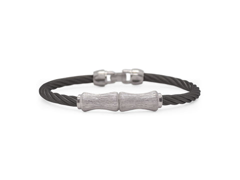 ALOR MENS BLACK STEEL BRACELET