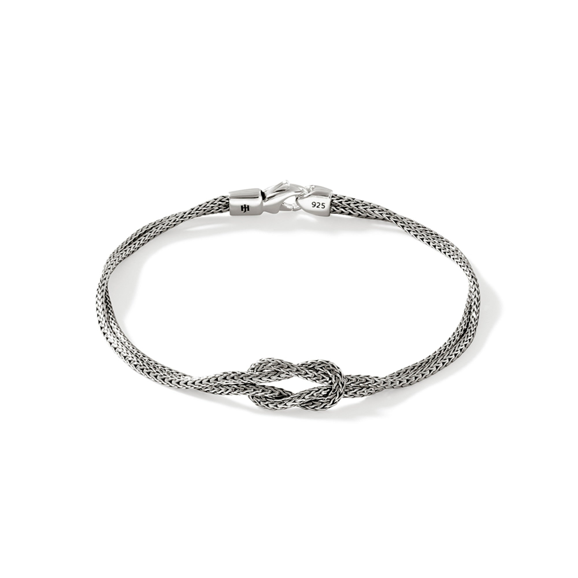 STERLING SILVER LOVE KNOT BRACELET 1.8MM