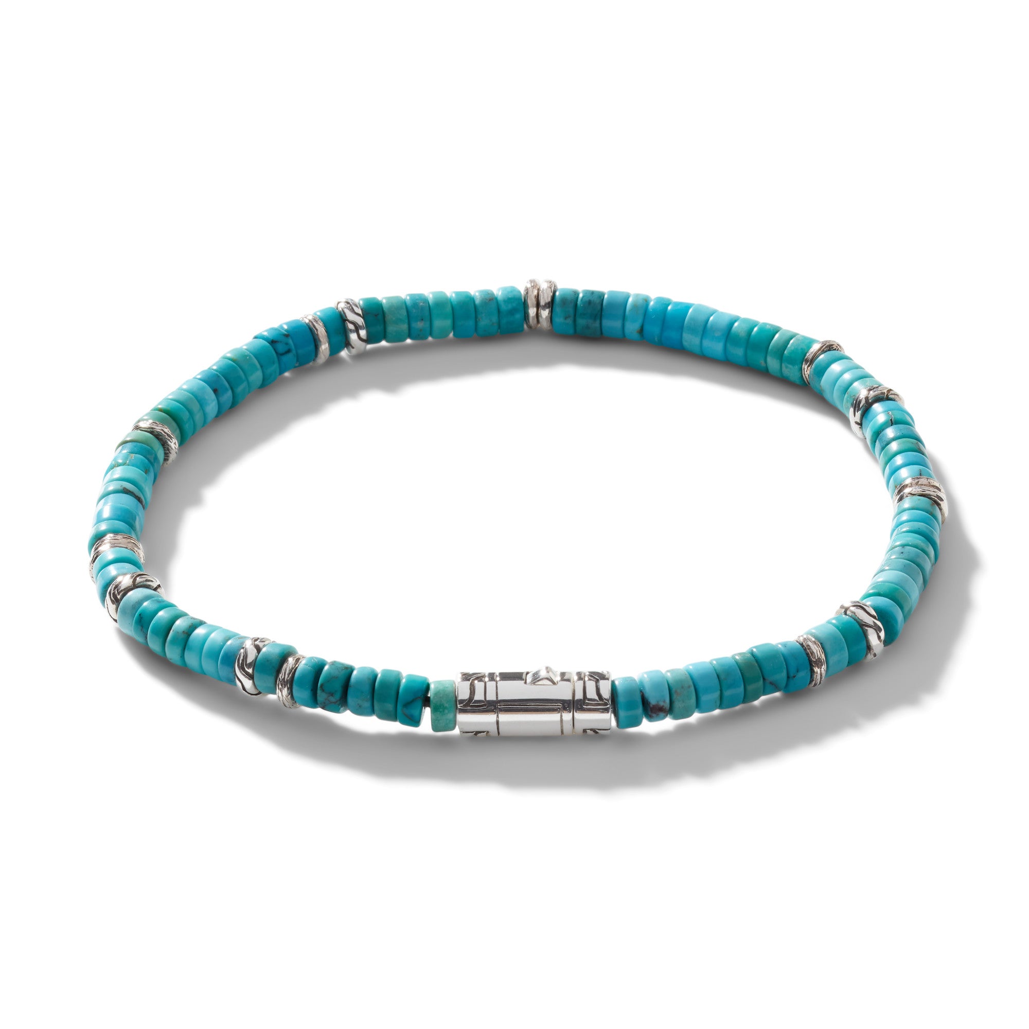 STERLING SILVER TURQUOISE BRACELET 4MM