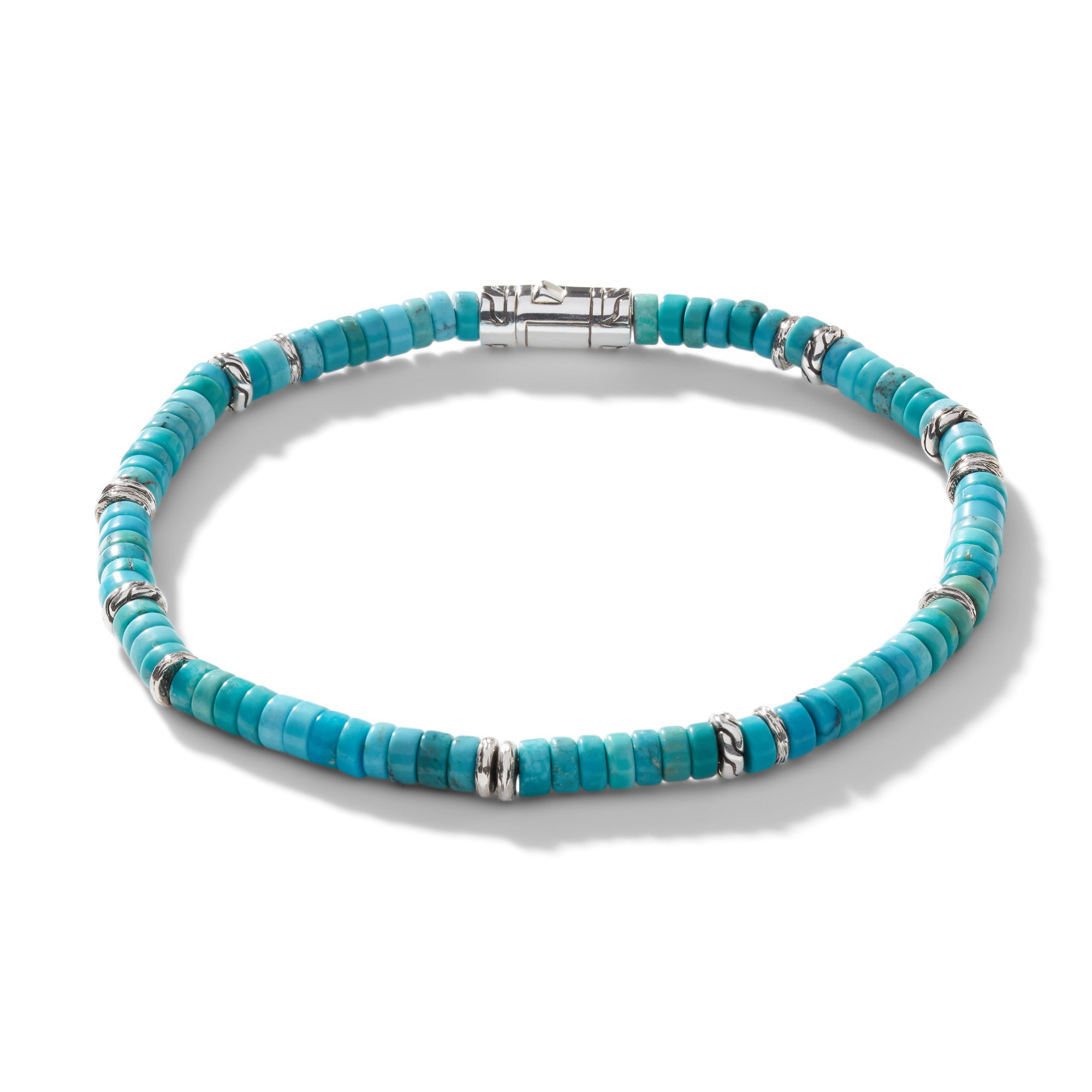 STERLING SILVER TURQUOISE BRACELET 4MM