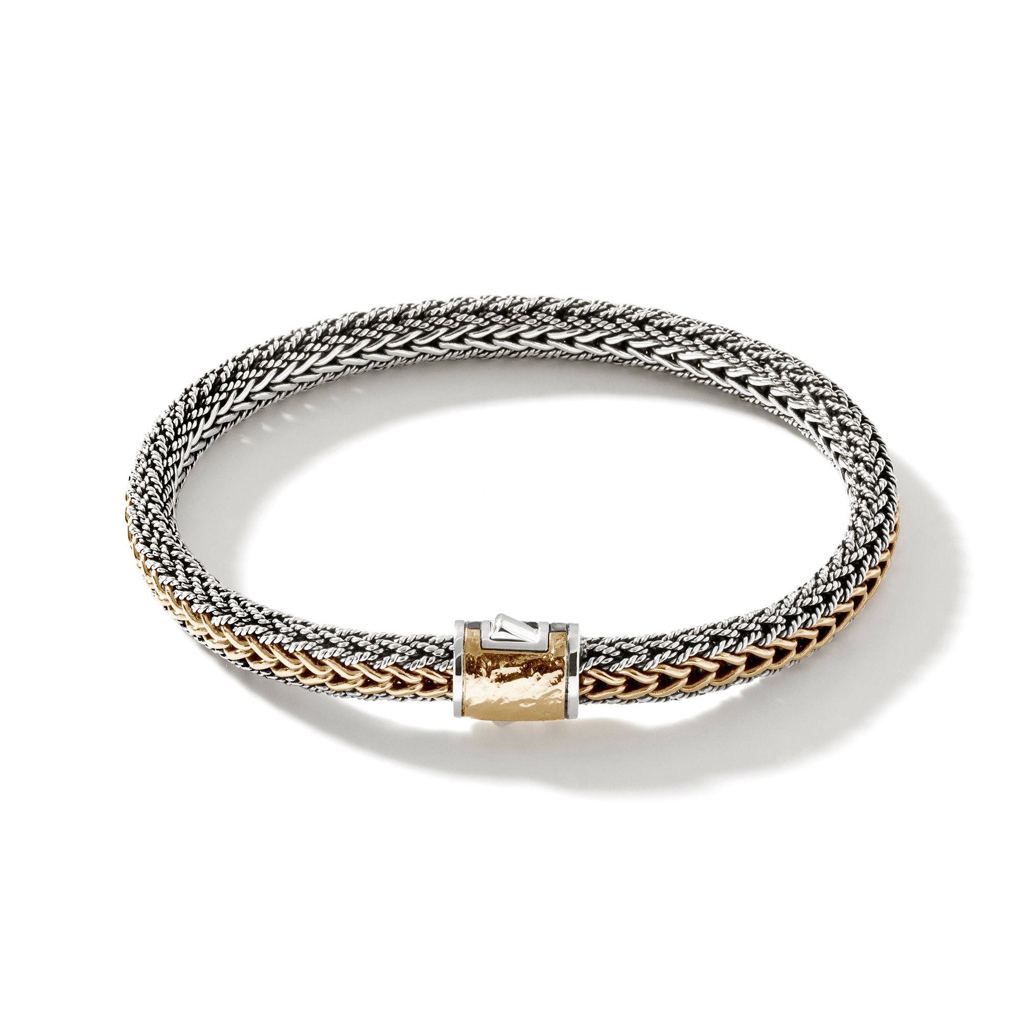 Icon Bracelet, Gold, Sterling Silver, 7MM