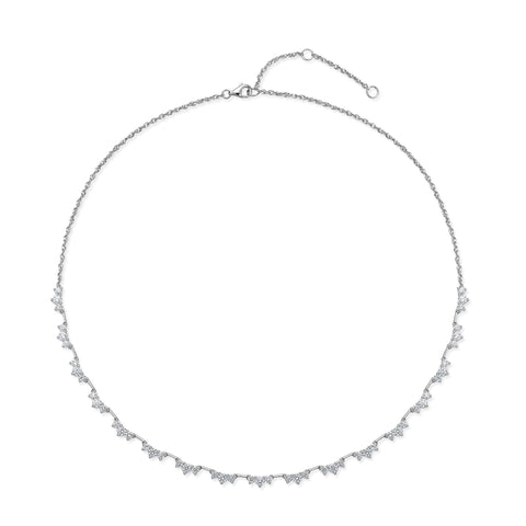 18KW TRINITY DIAMOND NECKLACE 3.61CT