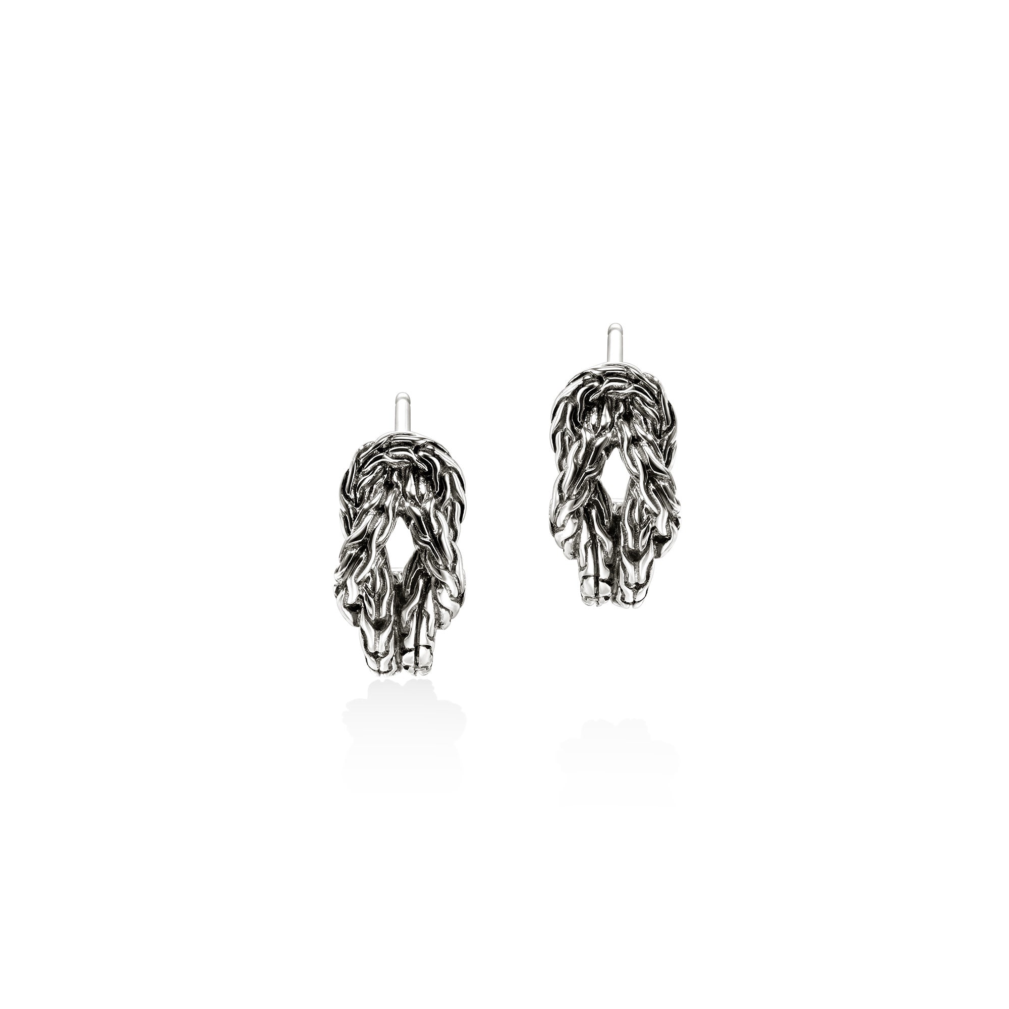 Love Knot Hoop Earring, Sterling Silver, 13MM