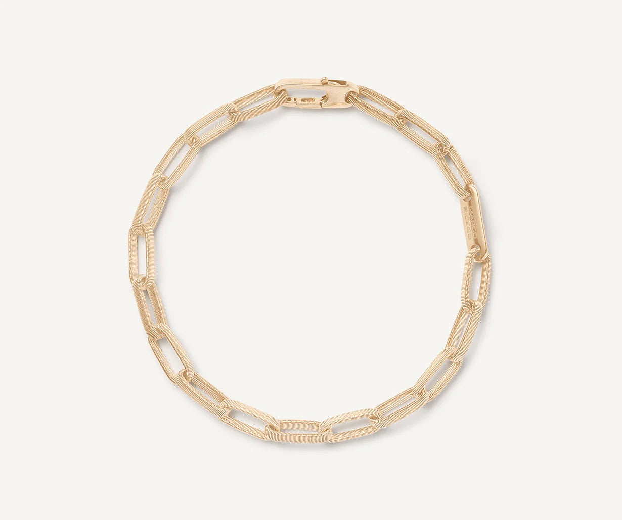 Uomo Collection 18K Yellow Gold Coil Open Chain Link Bracelet