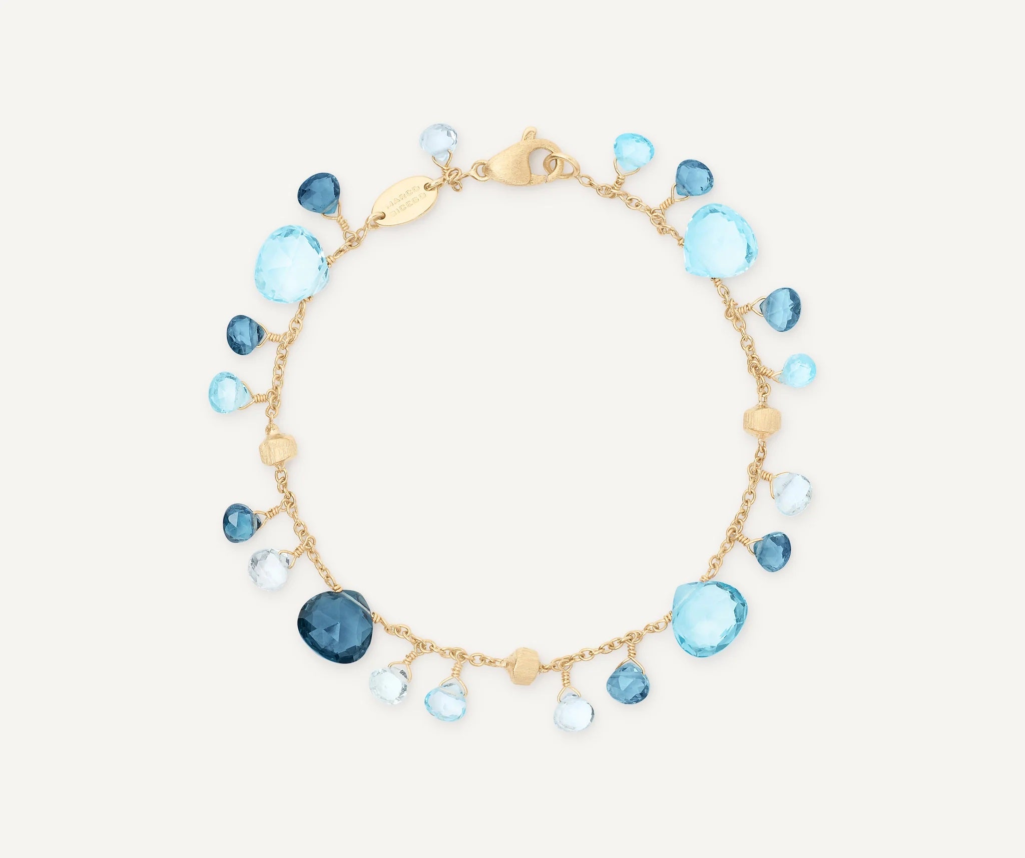 18K YELLOW GOLD MIXED TOPAZ SINGLE-STRAND BRACELET FROM THE PARADISE COLLECTION