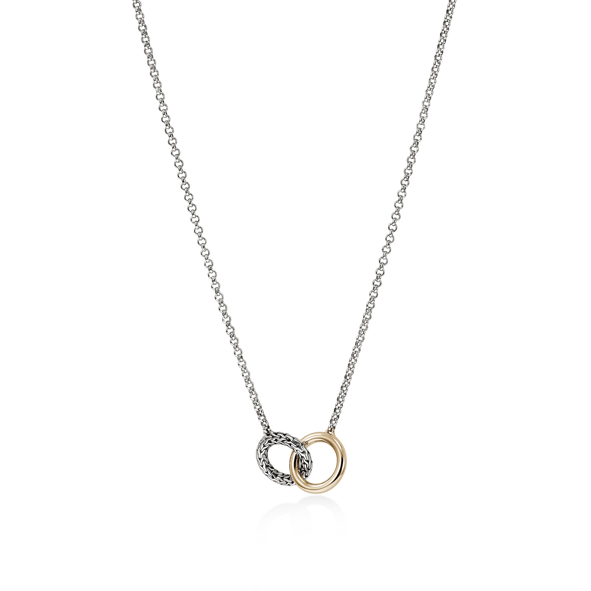 JH Essential Linked Necklace, Gold, Sterling Silver, 2MM