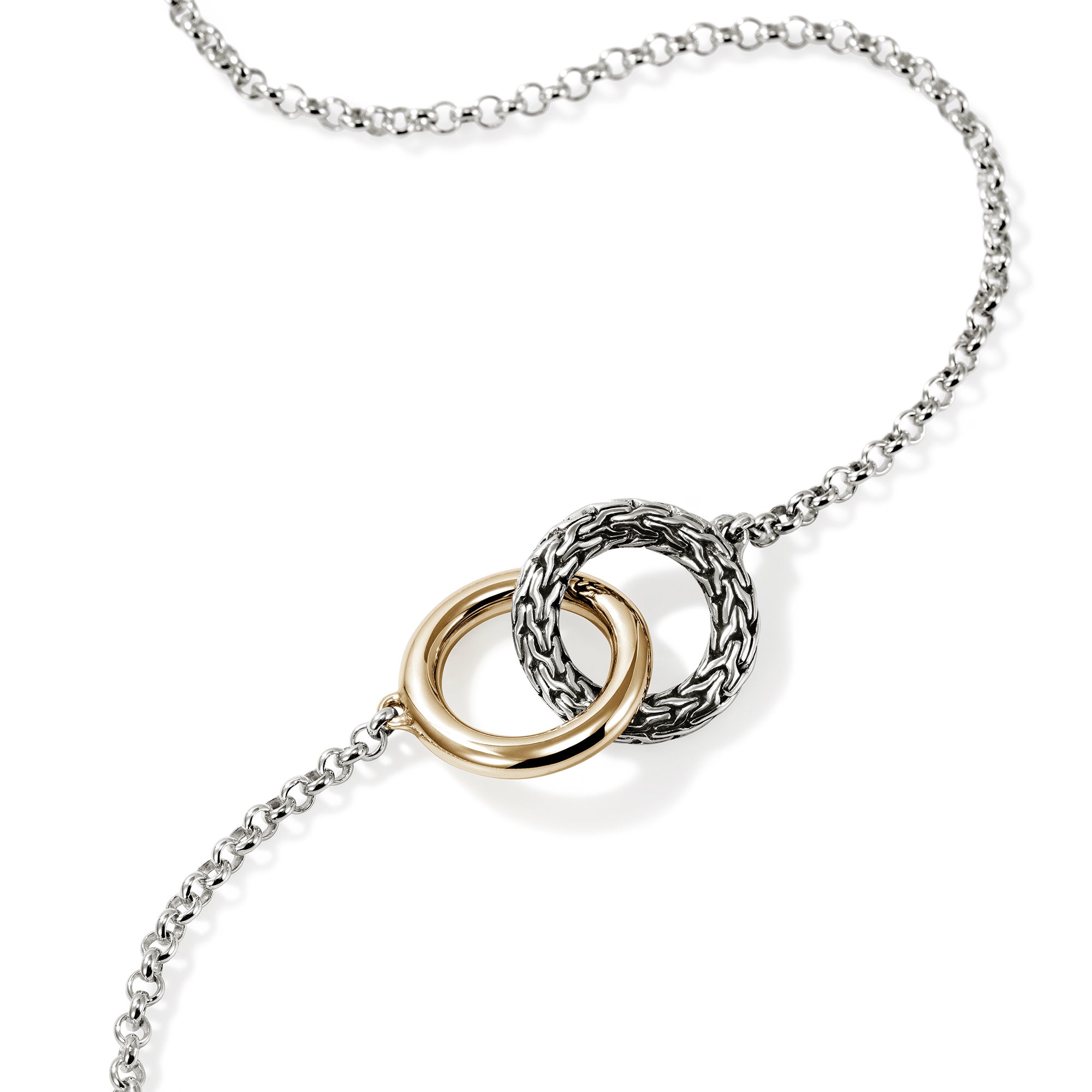 JH Essential Linked Necklace, Gold, Sterling Silver, 2MM