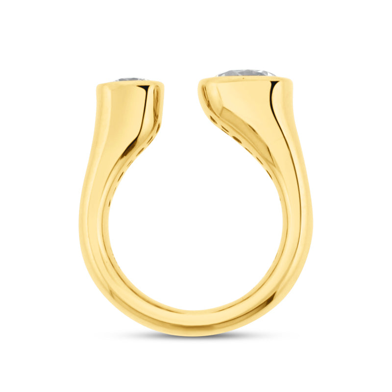 18K YELLOW GOLD TOIS-ET-MOIS DIAMOND RING