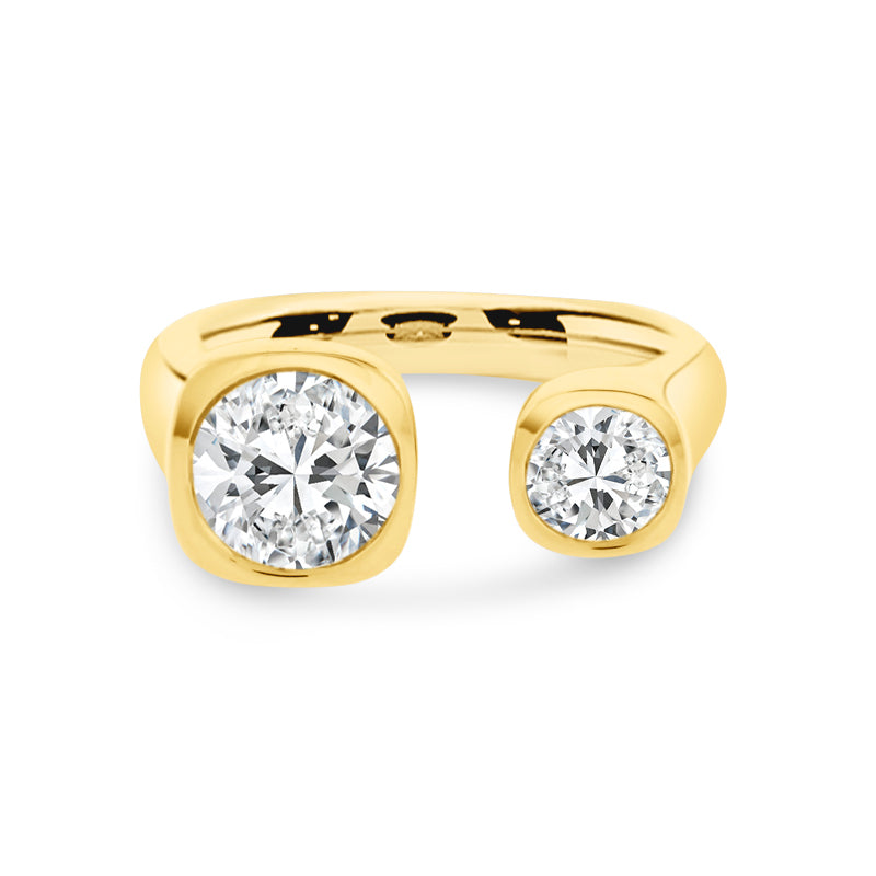 18K YELLOW GOLD TOIS-ET-MOIS DIAMOND RING