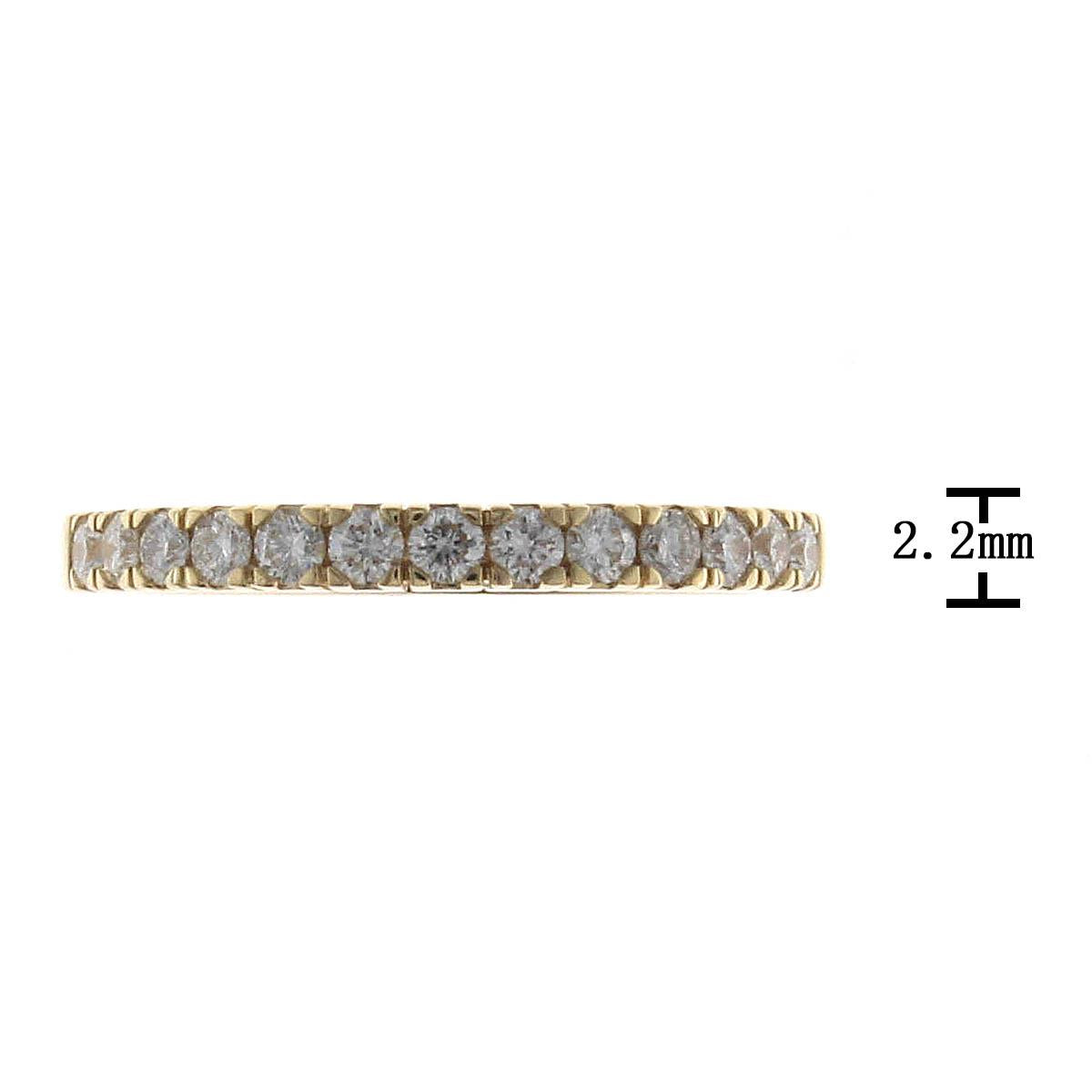 18K YELLOW GOLD DIAMOND BAND