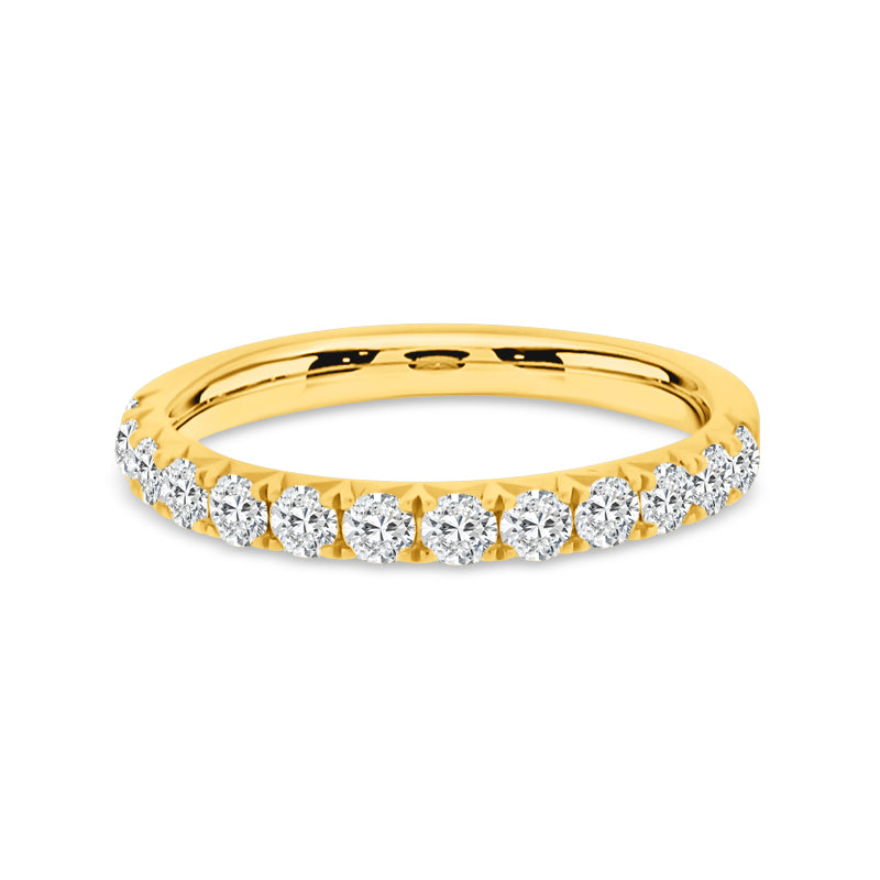 18K YELLOW GOLD DIAMOND BAND