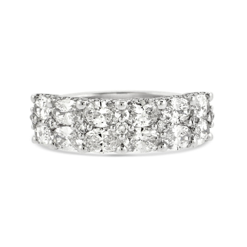 PRIVE' 18K WHITE GOLD DIAMOND SIGNITY BAND