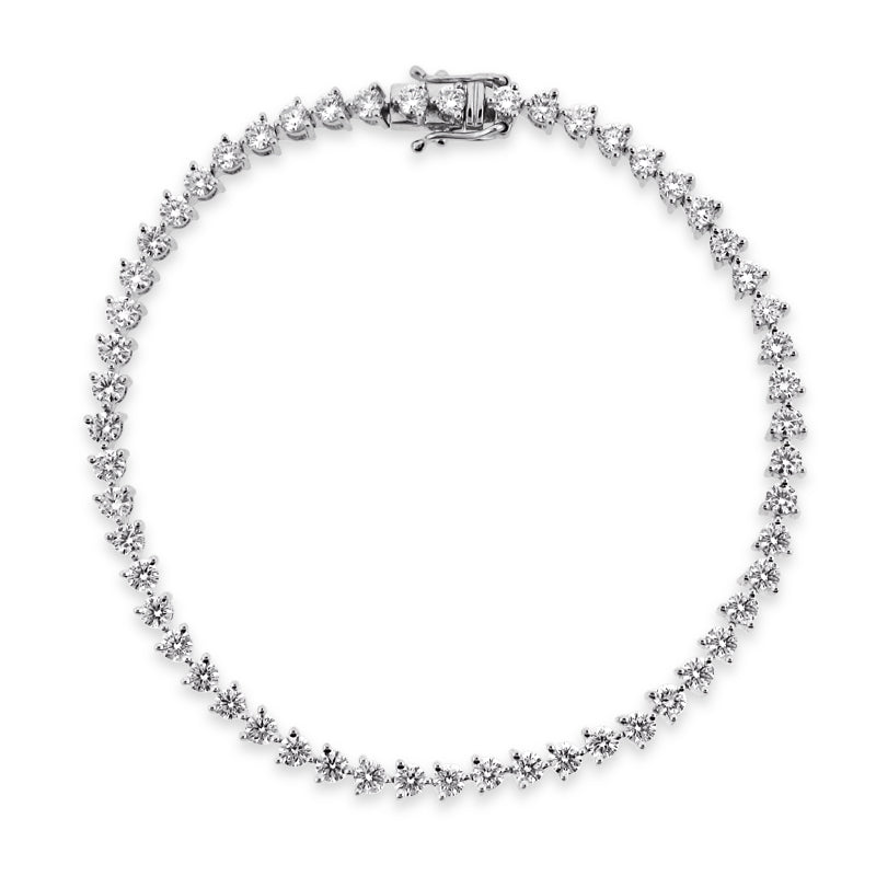 PRIVE' 18K WHITE GOLD 2.78CTW DIAMOND TENNIS BRACELET