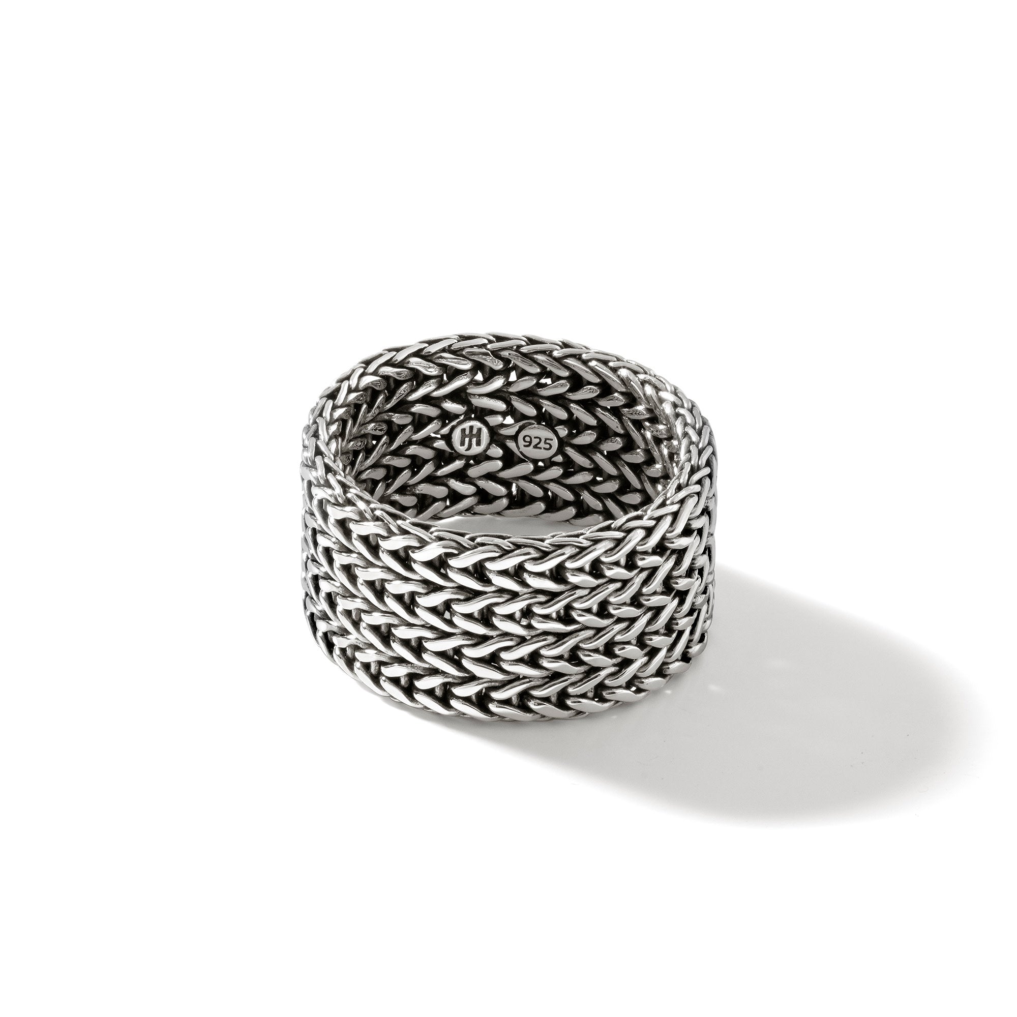 Rata Chain Band Ring, Sterling Silver, 12MMWide