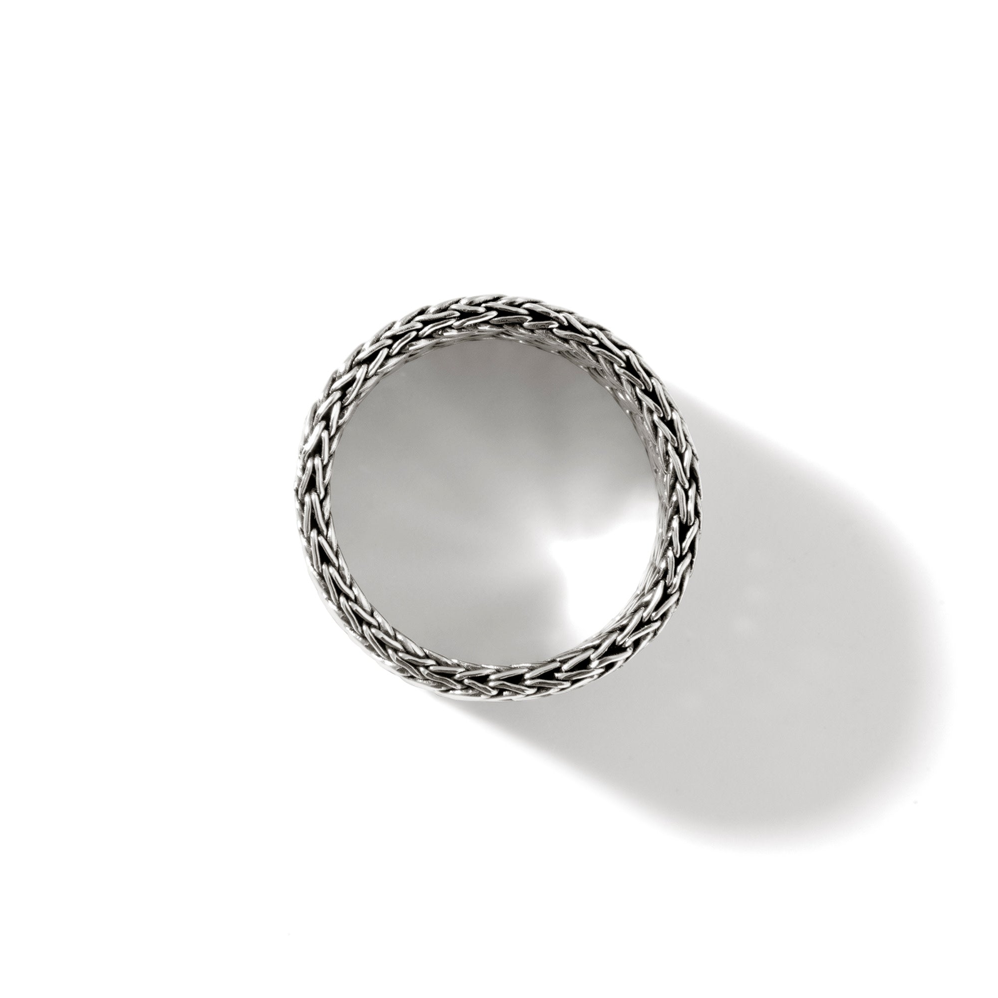 Rata Chain Band Ring, Sterling Silver, 12MMWide