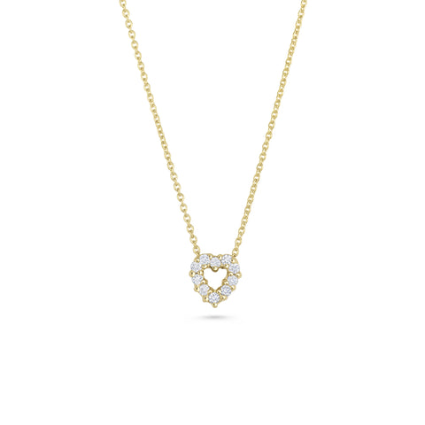 18K YELLOW GOLD TINY TREASURES DIAMOND HEART NECKLACE