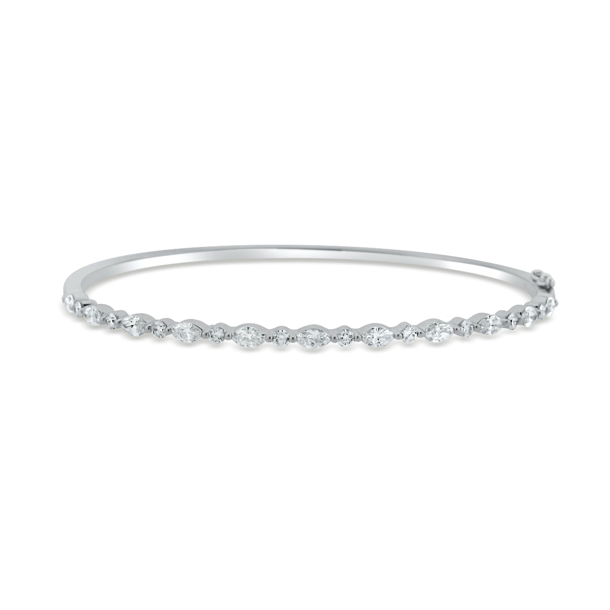 18KW MIXED SHAPE DIAMOND BANGLE 1.40CTS