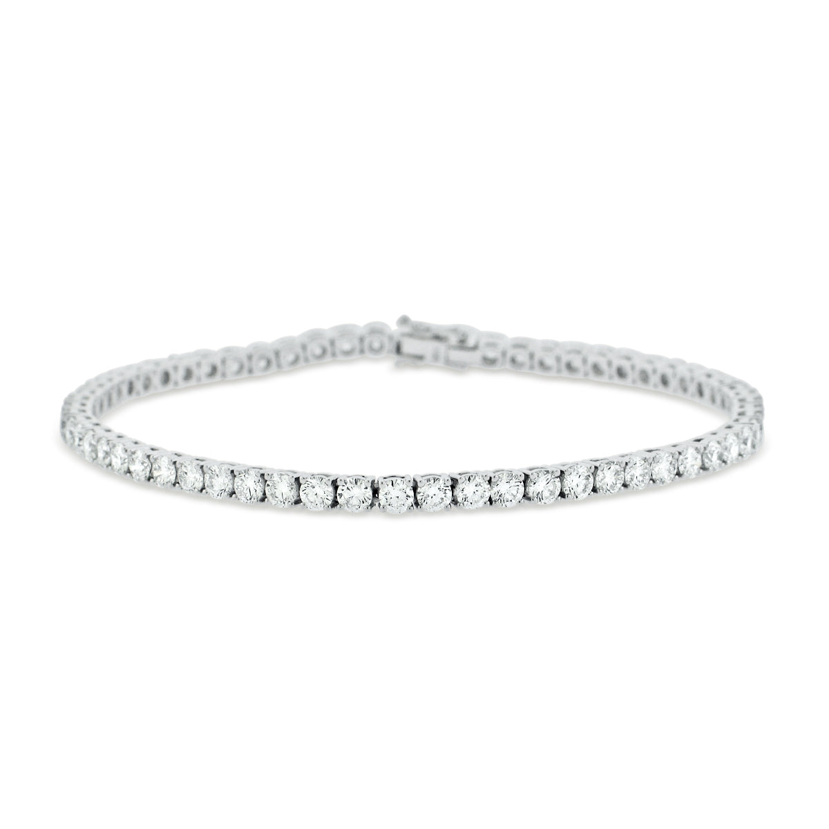 18KW DIAMOND TENNIS BRACELET 4.84CT