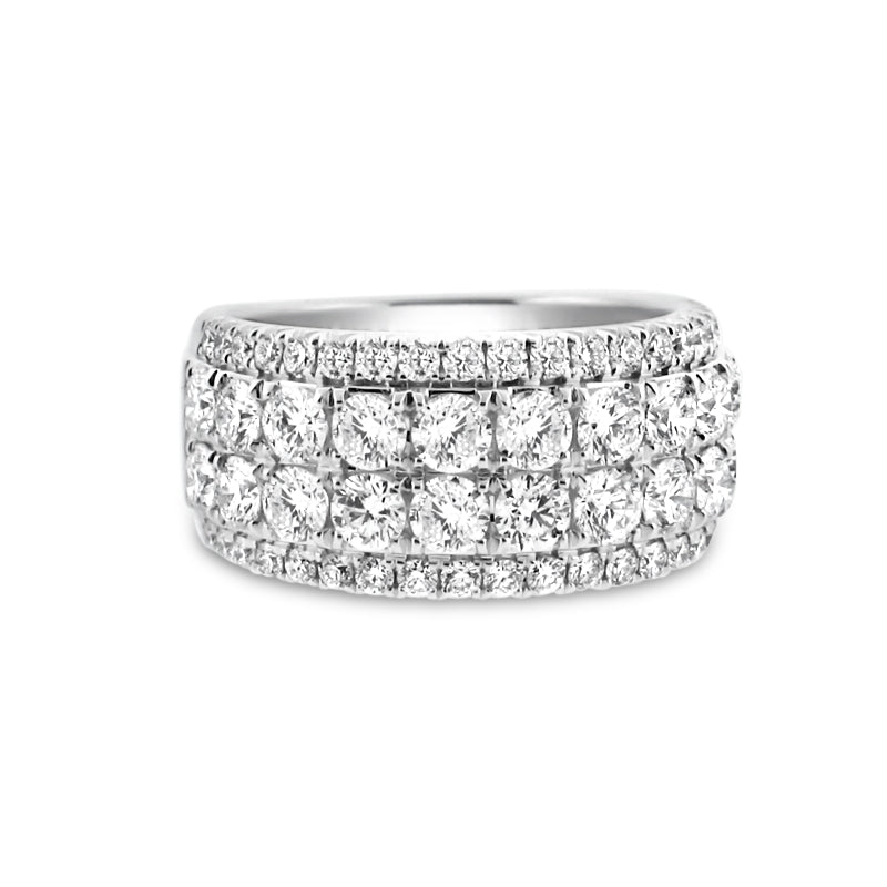 PRIVE' 18K WHITE GOLD DIAMOND MONTECARLO BAND