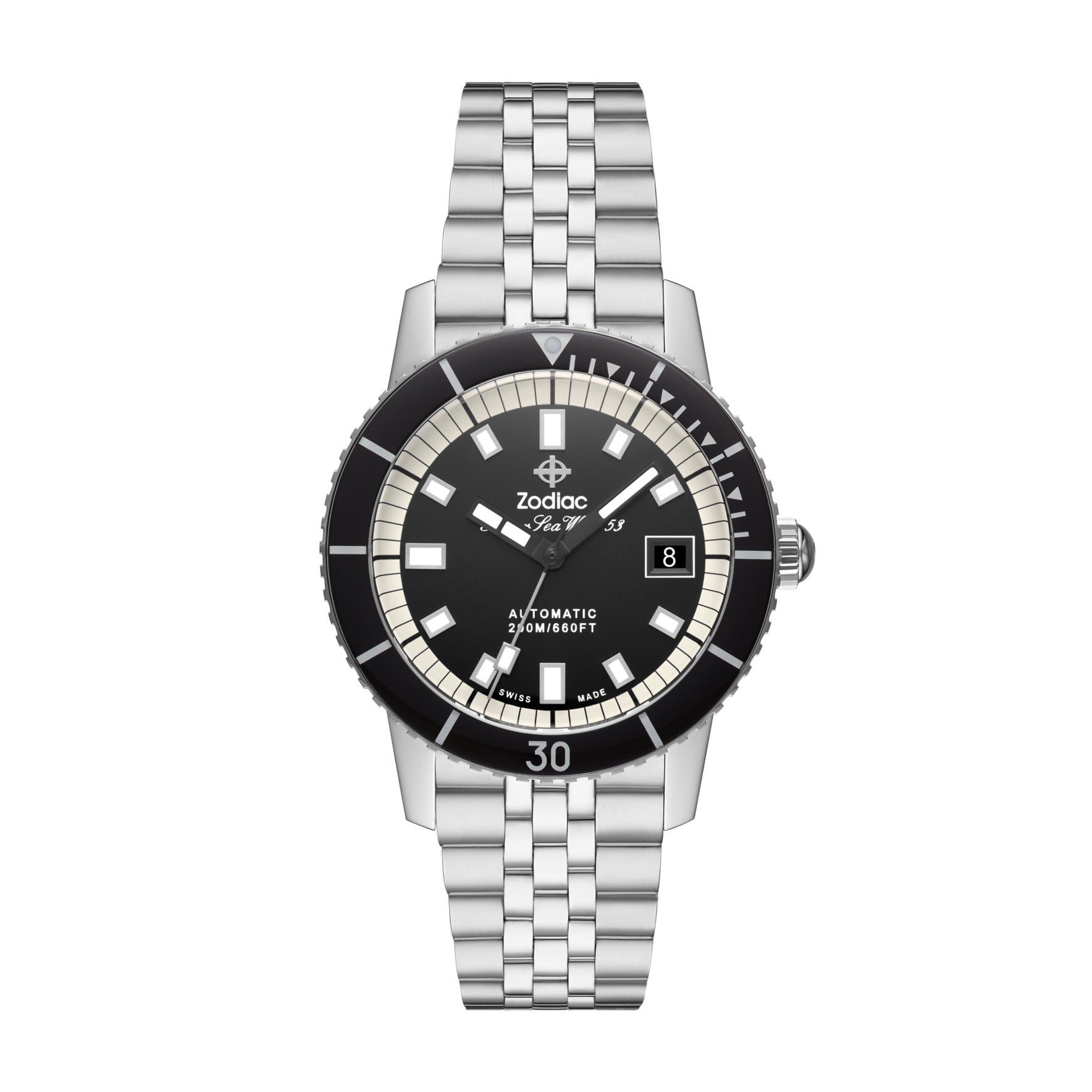 SUPER SEA WOLF COMPRESSION DIVER AUTOMATIC STAINLESS STEEL WATCH