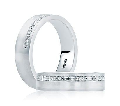 A.JAFFE METROPOLITAN I LOVE YOU - MORSE CODE, MEN'S DIAMOND RING 0.19