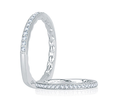 A.JAFFE QUILTED COLLECTION DELICATE QUILTED ANNIVERSARY BAND 0.18