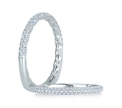 A.JAFFE QUILTED COLLECTION DELICATE QUILTED ANNIVERSARY BAND 0.29