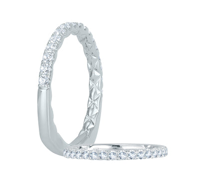 A.JAFFE QUILTED COLLECTION DELICATE QUILTED ANNIVERSARY BAND 0.31