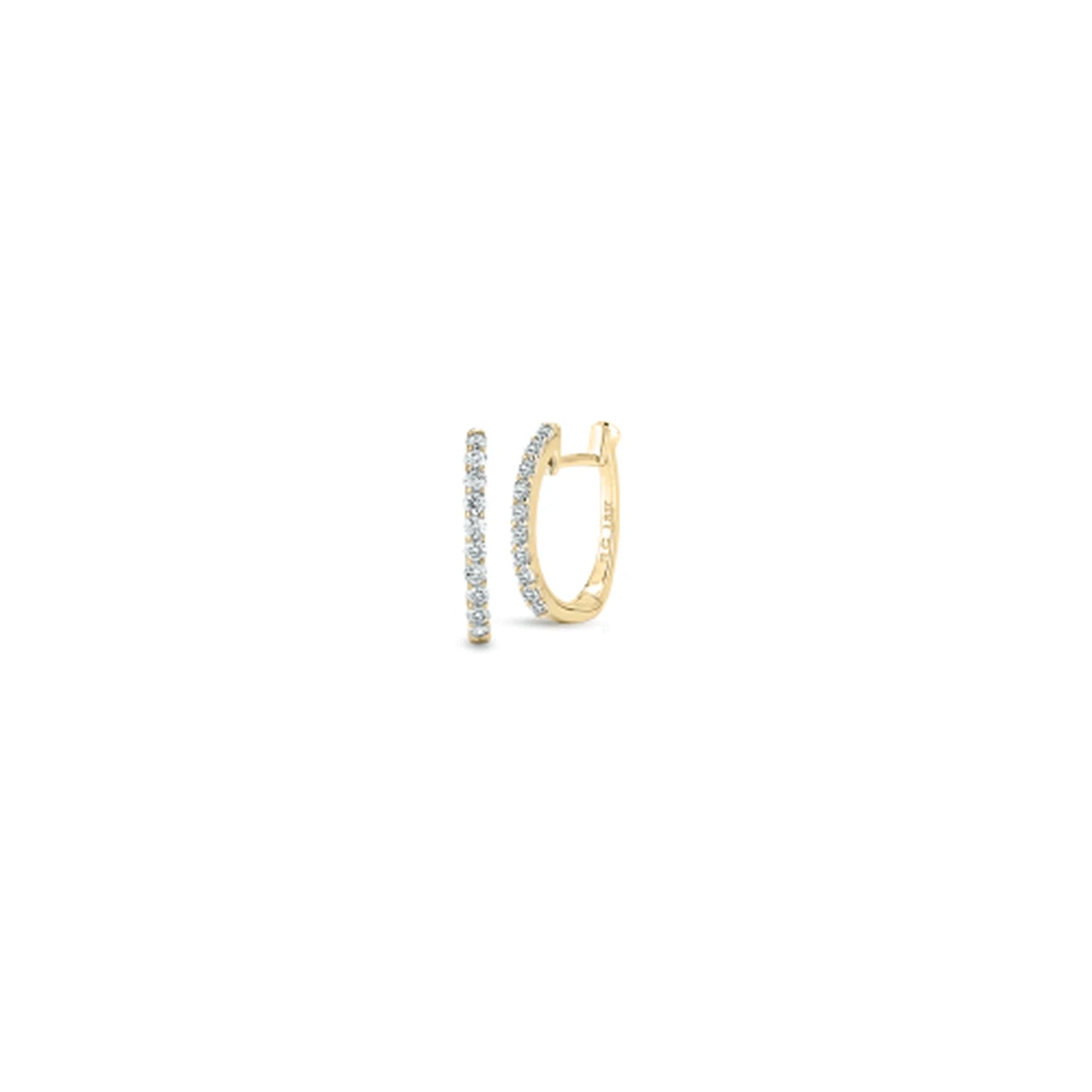 ROBERTO COIN 18K GOLD & 0.20CT DIAMOND BABYHOOPS