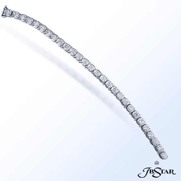 JB STAR PLATINUM DIAMOND BRACELETDIAMONDS: 8.66 CT. TW. (ROUND)