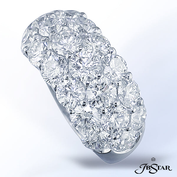 JB STAR PLATINUM DIAMOND BANDDIAMONDS: 3.87 CT. TW. (ROUND)