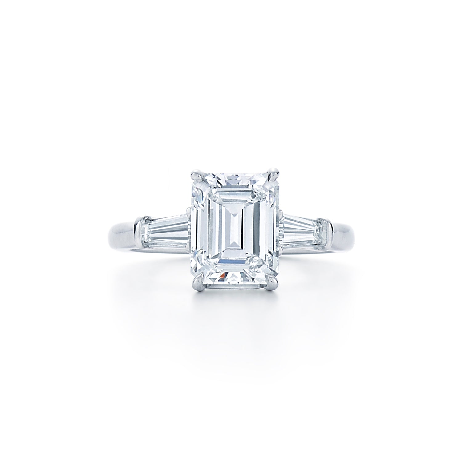 Kwiat Emerald Cut Diamond Engagement Ring