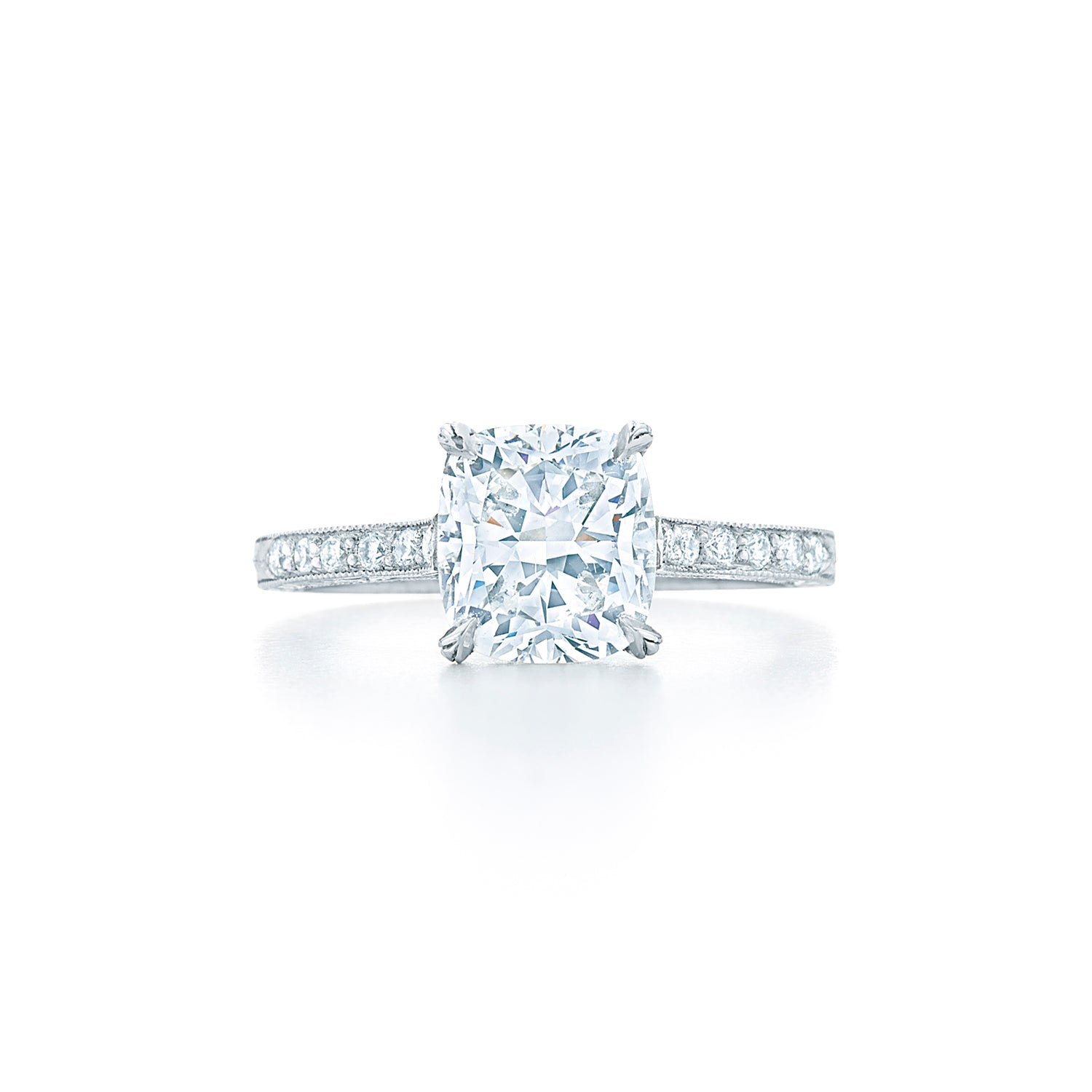 Kwiat Cushion Diamond Engagement Ring