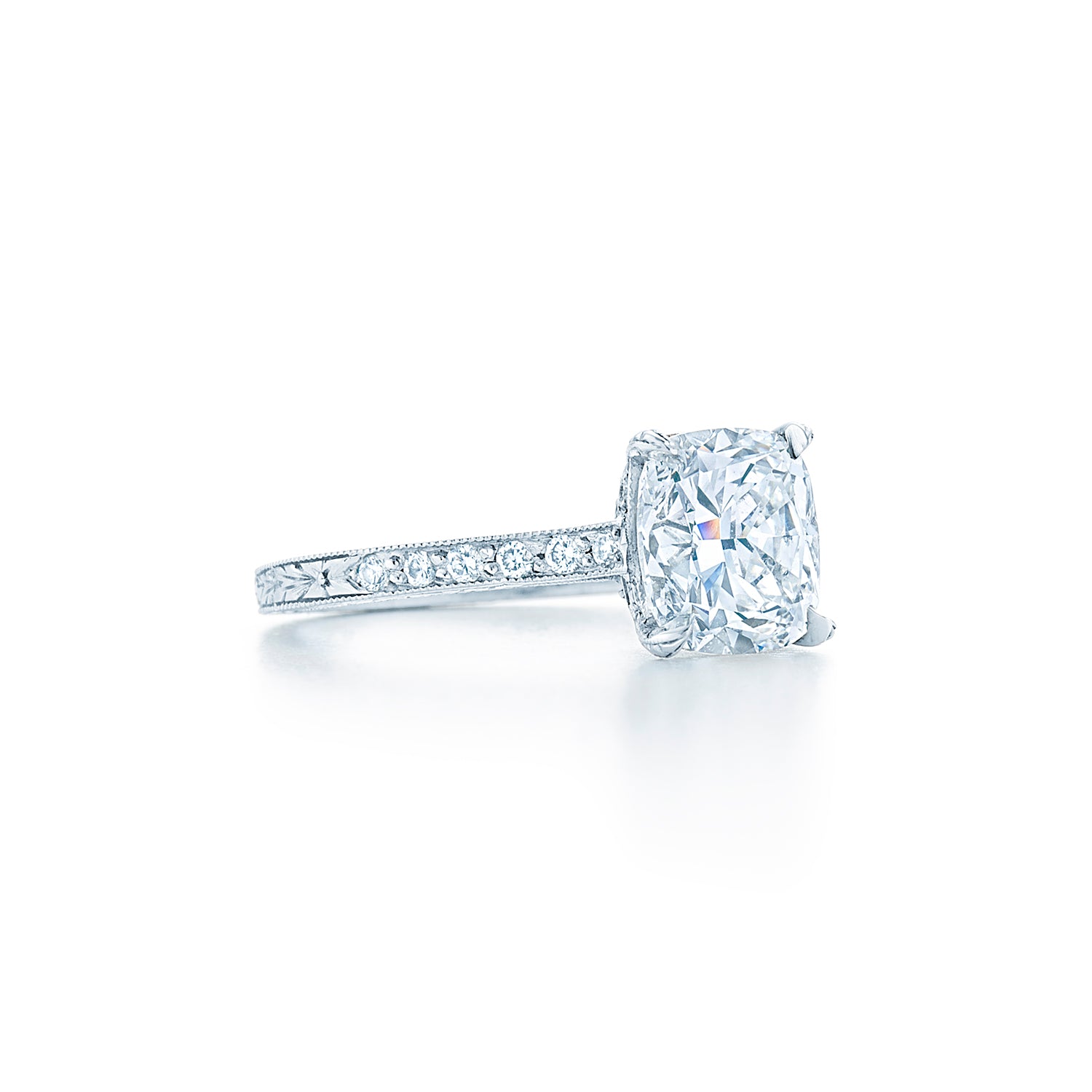 Kwiat Cushion Diamond Engagement Ring