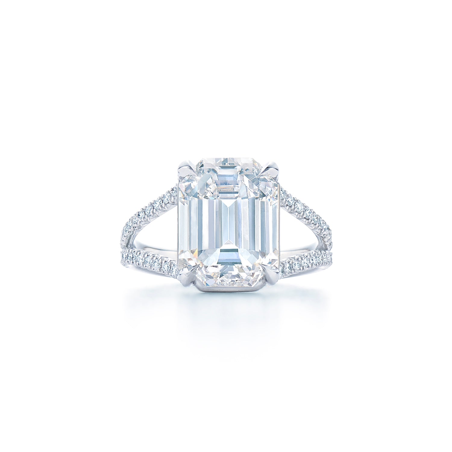 Kwiat Emerald Cut Diamond Engagement Ring