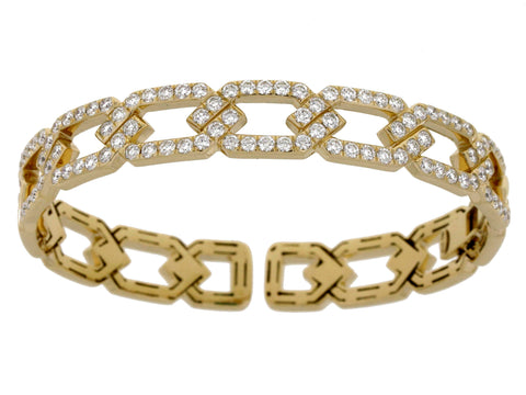 DAMASO 18K YELLOW GOLD & 3.34CT DIAMOND BRACELET