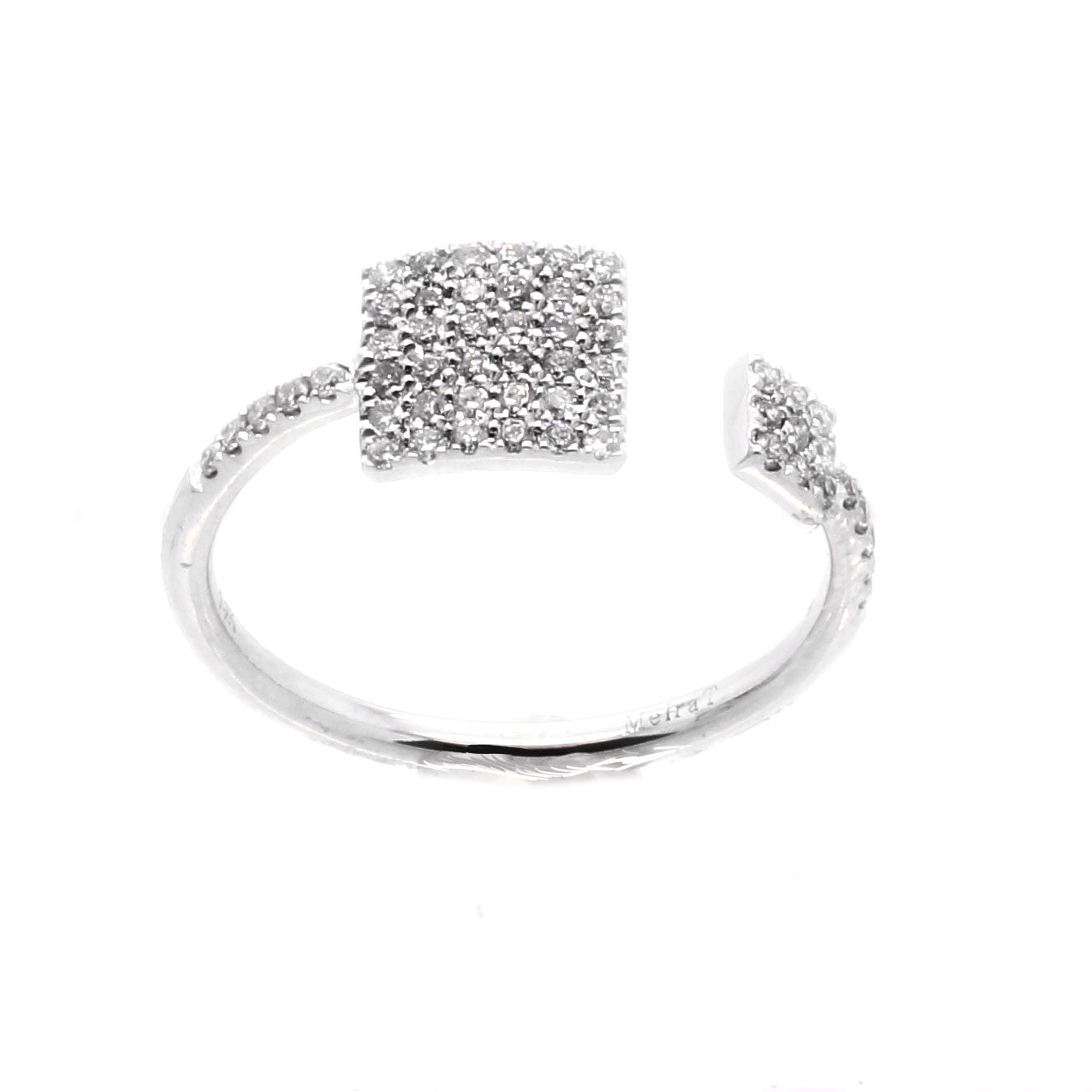 Meira T 14k Diamond Double Square Diamond Ring