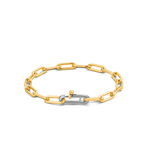 Tisento Milano Sterling Silver gold plated Silver yellow gold platedBracelet