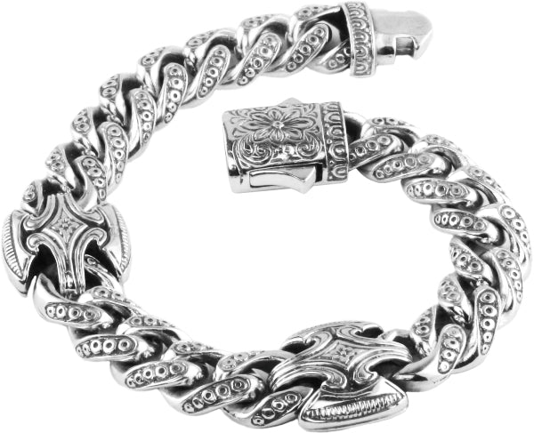 KONSTANTINO STERLING SILVER LINK BRACELET FROM THE PAGANINI COLLECTION