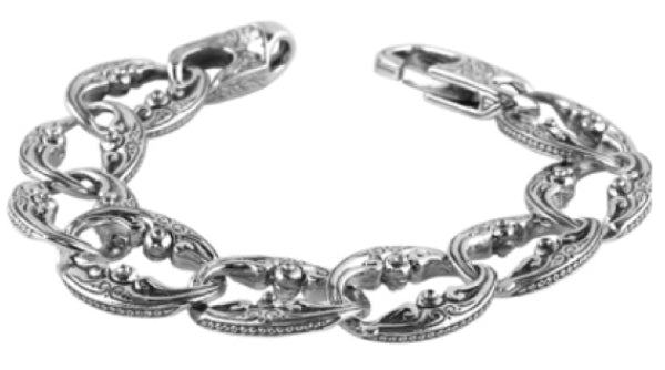 KONSTANTINO STERLING SILVER LINK BRACELET FROM THE PAGANINI COLLECTION