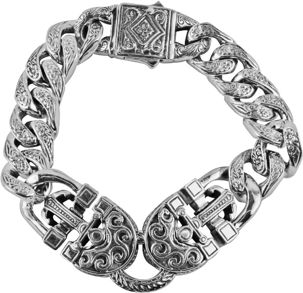 KONSTANTINO STERLING SILVER LINK BRACELET FROM THE POSEIDON COLLECTION