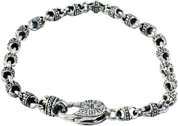 KONSTANTINO STERLING SILVER LINK BRACELET FROM THE STERLING SILVER CLASSICS COLLECTION