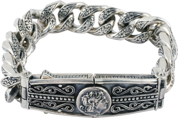 KONSTANTINO STERLING SILVER LINK BRACELET FROM THE PLATO COLLECTION