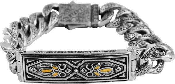 KONSTANTINO STERLING SILVER & 18K GOLD BRACELET FROM THE SPARTA COLLECTION