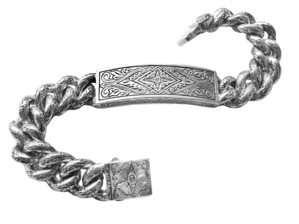 KONSTANTINO STERLING SILVER ID BRACELET FROM THE STERLING SILVER CLASSICS COLLECTION