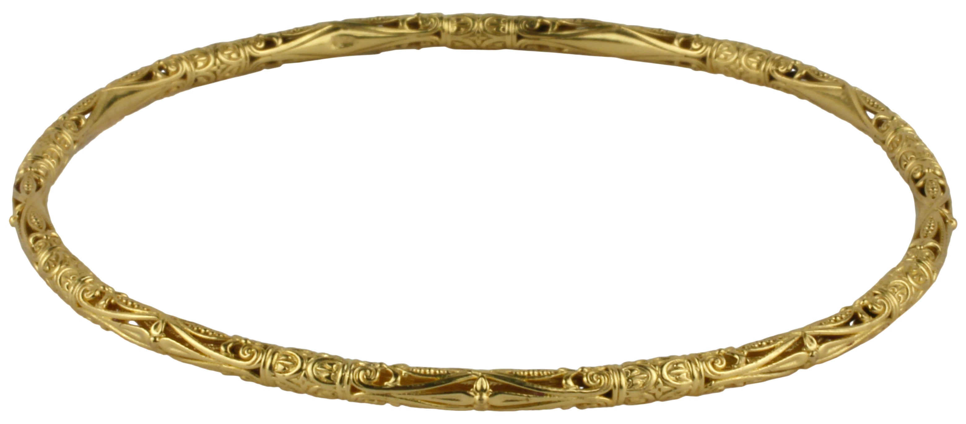 KONSTANTINO 18K GOLD (10.5GR +/-) BANGLE (MEDIUM VERSION OF 07008) FROM THE FLAMENCO GOLD  COLLECTIO