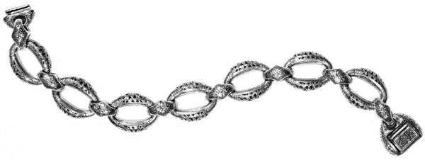 KONSTANTINO STERLING SILVER LINK BRACELET FROM THE STERLING SILVER CLASSICS COLLECTION