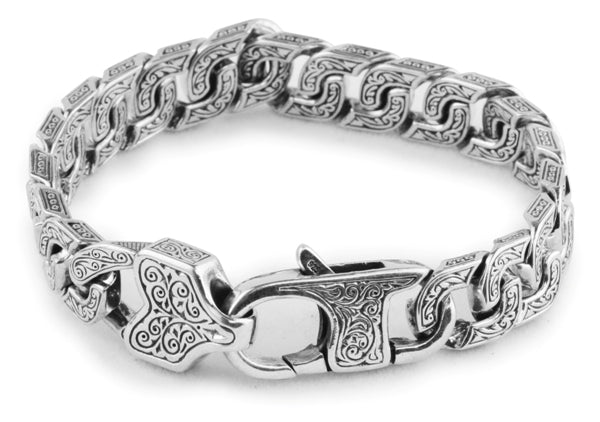 KONSTANTINO STERLING SILVER LINK BRACELET FROM THE STERLING SILVER CLASSICS COLLECTION