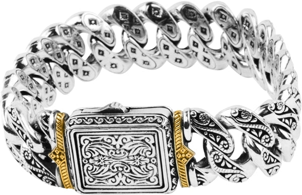 KONSTANTINO STERLING SILVER LINK BRACELET FROM THE PAGANINI COLLECTION