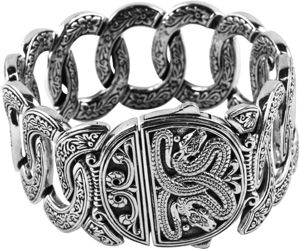 KONSTANTINO STERLING SILVER SERPENT BRACELET FROM THE STERLING SILVER CLASSICS COLLECTION